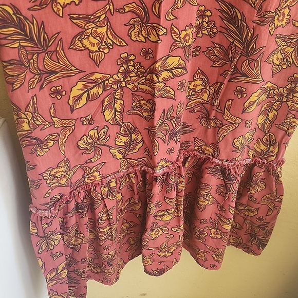 Tennis Red and Brown Sleeveless Maxi Dress with V-Neck Sundress - Picture 6 of 10